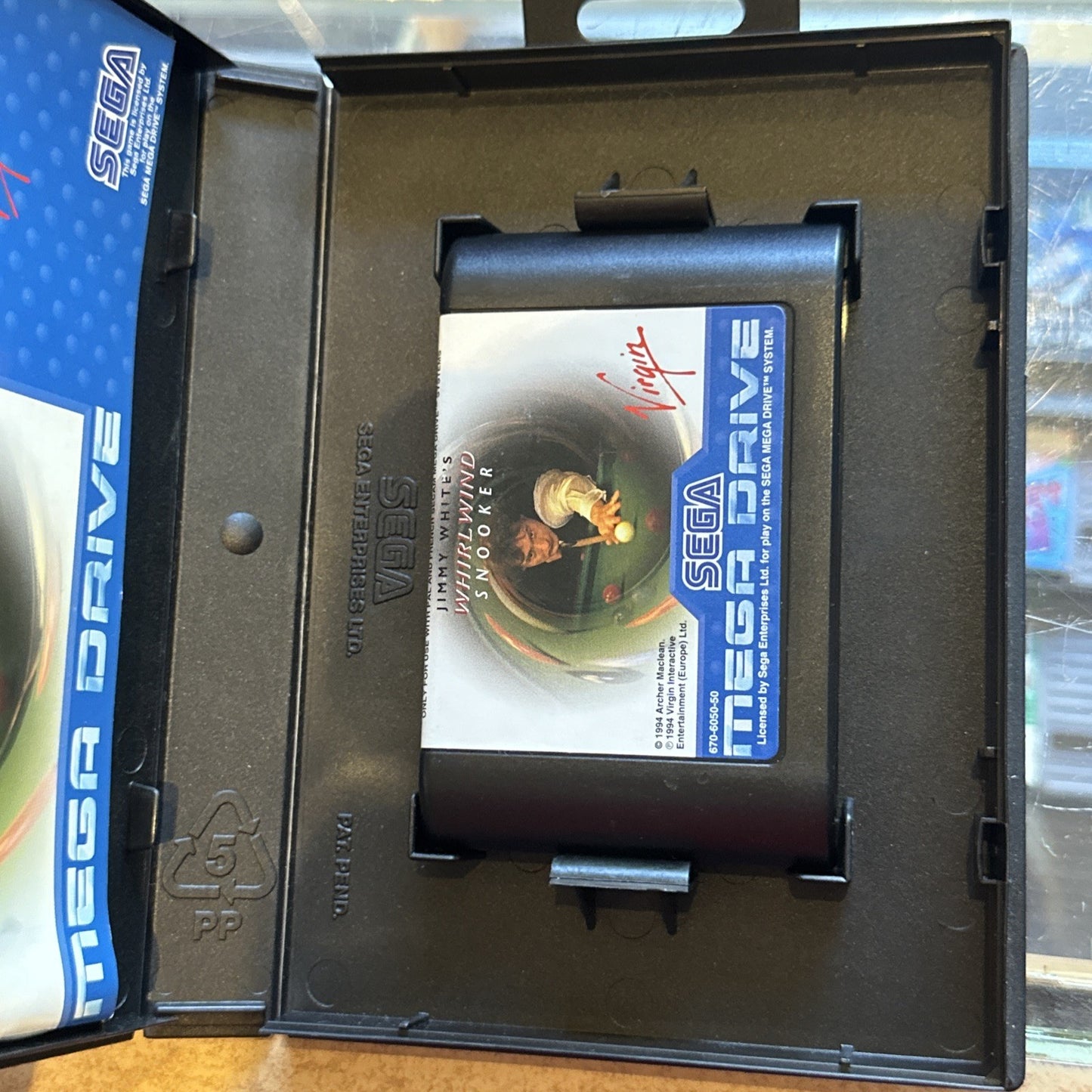 Jimmy White's Whirlwind Snooker • SEGA Mega Drive Game + Box & Manual 1994 Pool