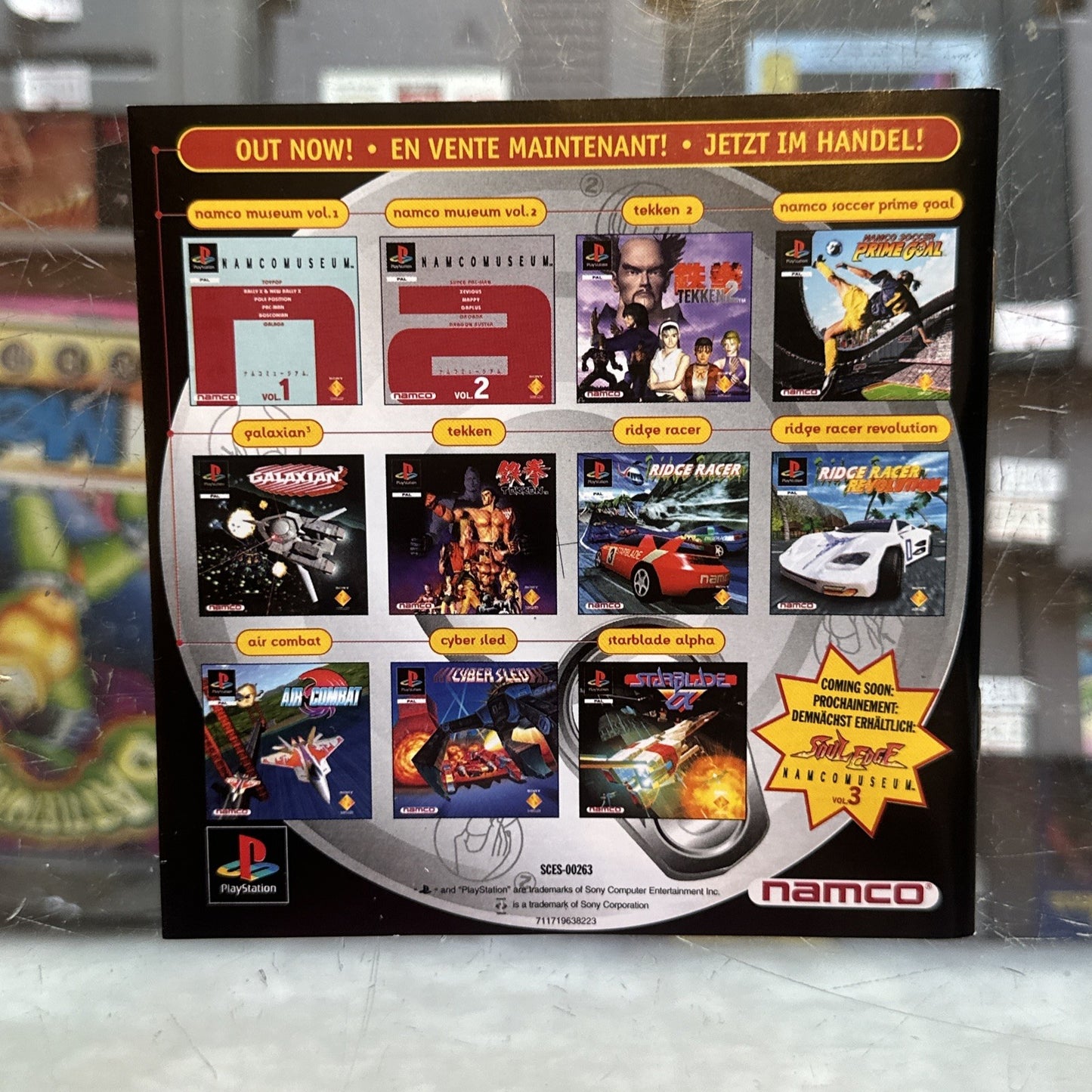 Namco Tennis Smash Court • Sony PlayStation 1 PS1 Game + Manual (1996) PAL