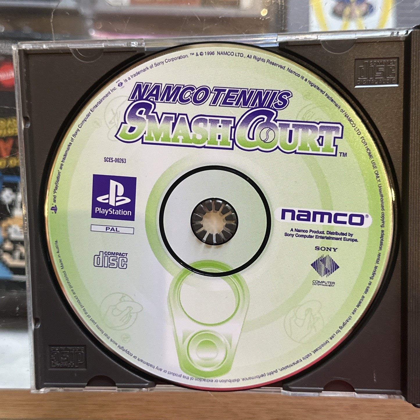 Namco Tennis Smash Court • Sony PlayStation 1 PS1 Game + Manual (1996) PAL
