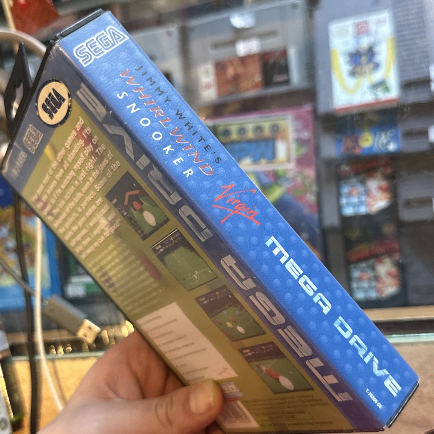 Jimmy White's Whirlwind Snooker • SEGA Mega Drive Game + Box & Manual 1994 Pool